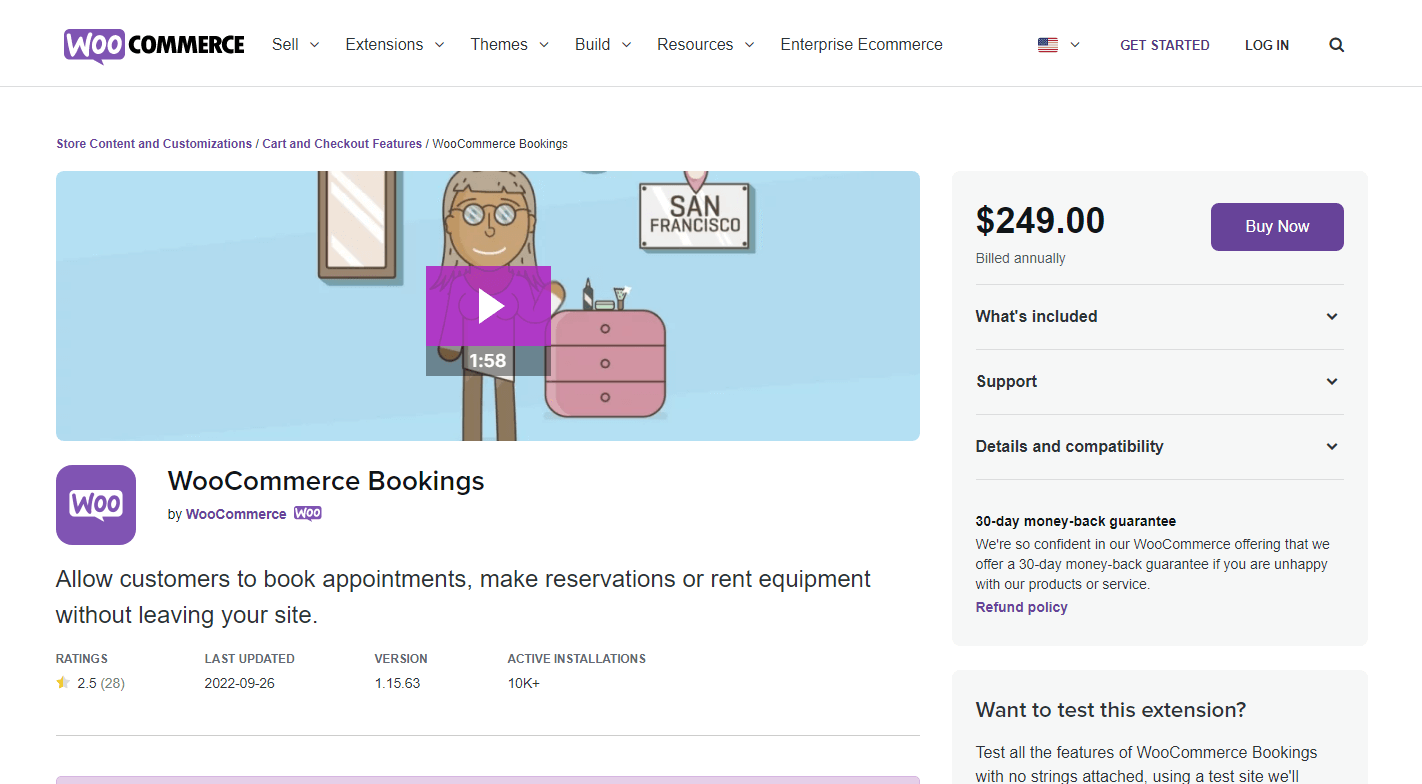 WooCommerce Bookings